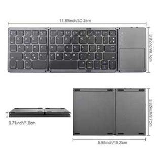 Wireless Keyboard with Touchpad Mousve